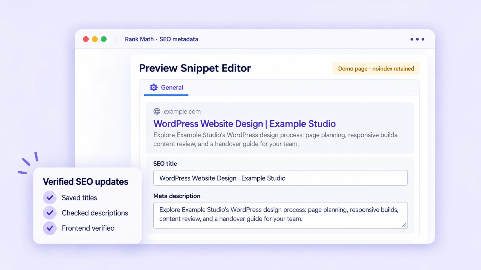 Update Rank Math SEO titles with AI: a tested MCP workflow article cover