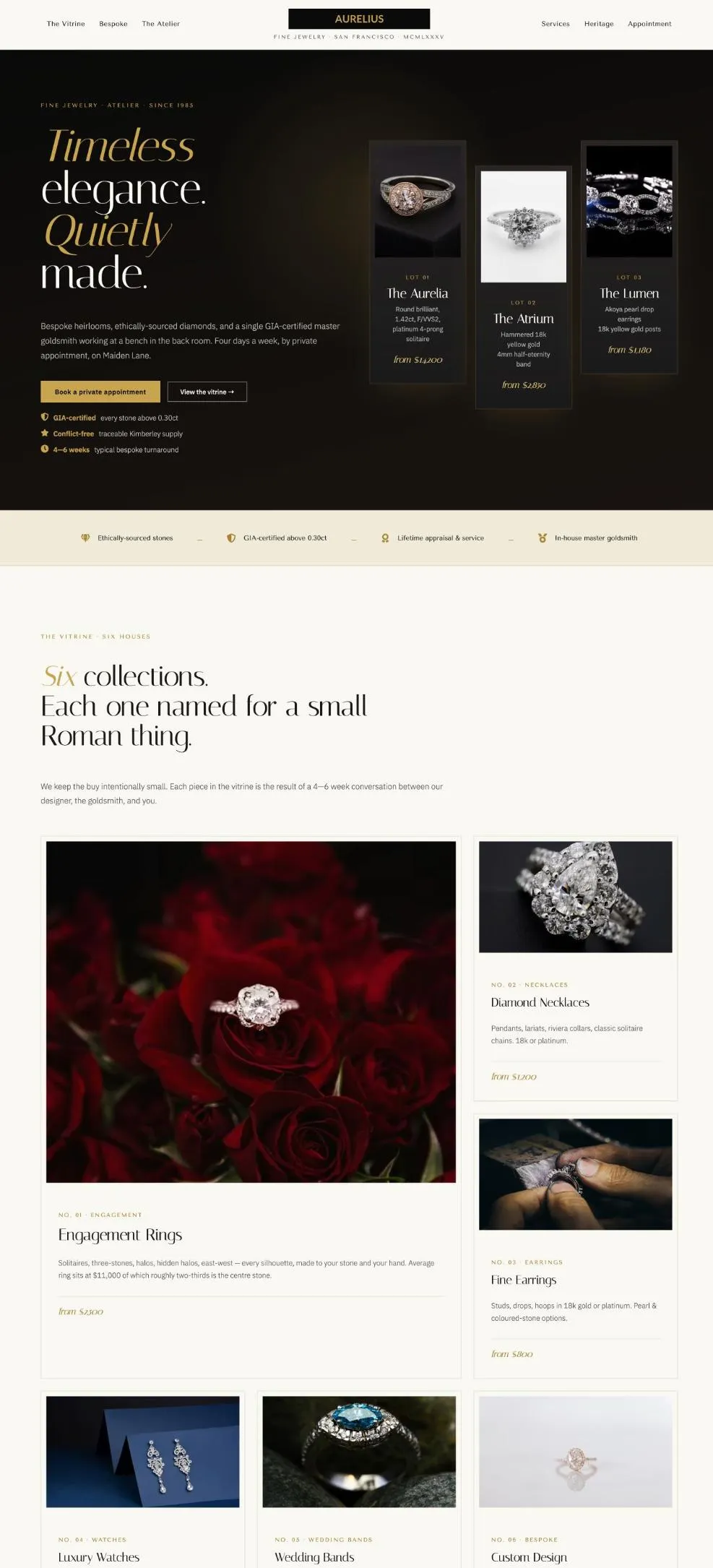 Aurelius Fine Jewelry template preview