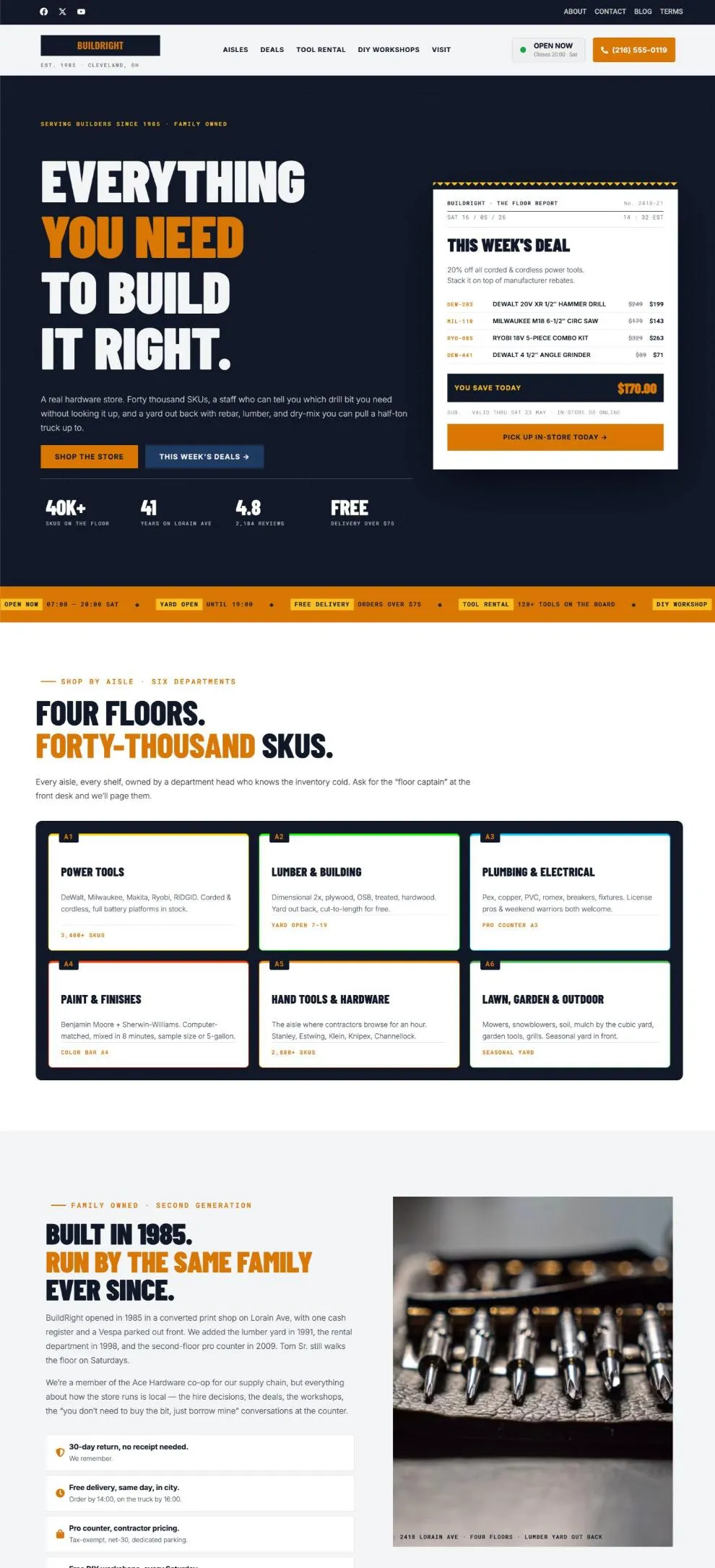 Buildright Hardware template preview