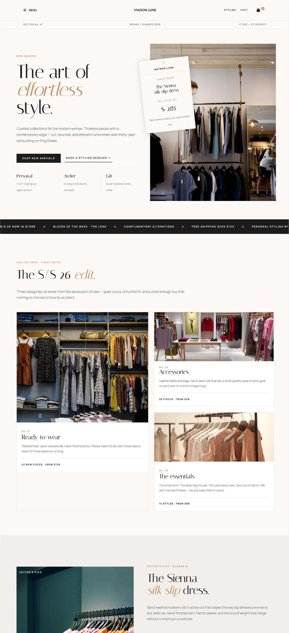 Maison Lune template preview