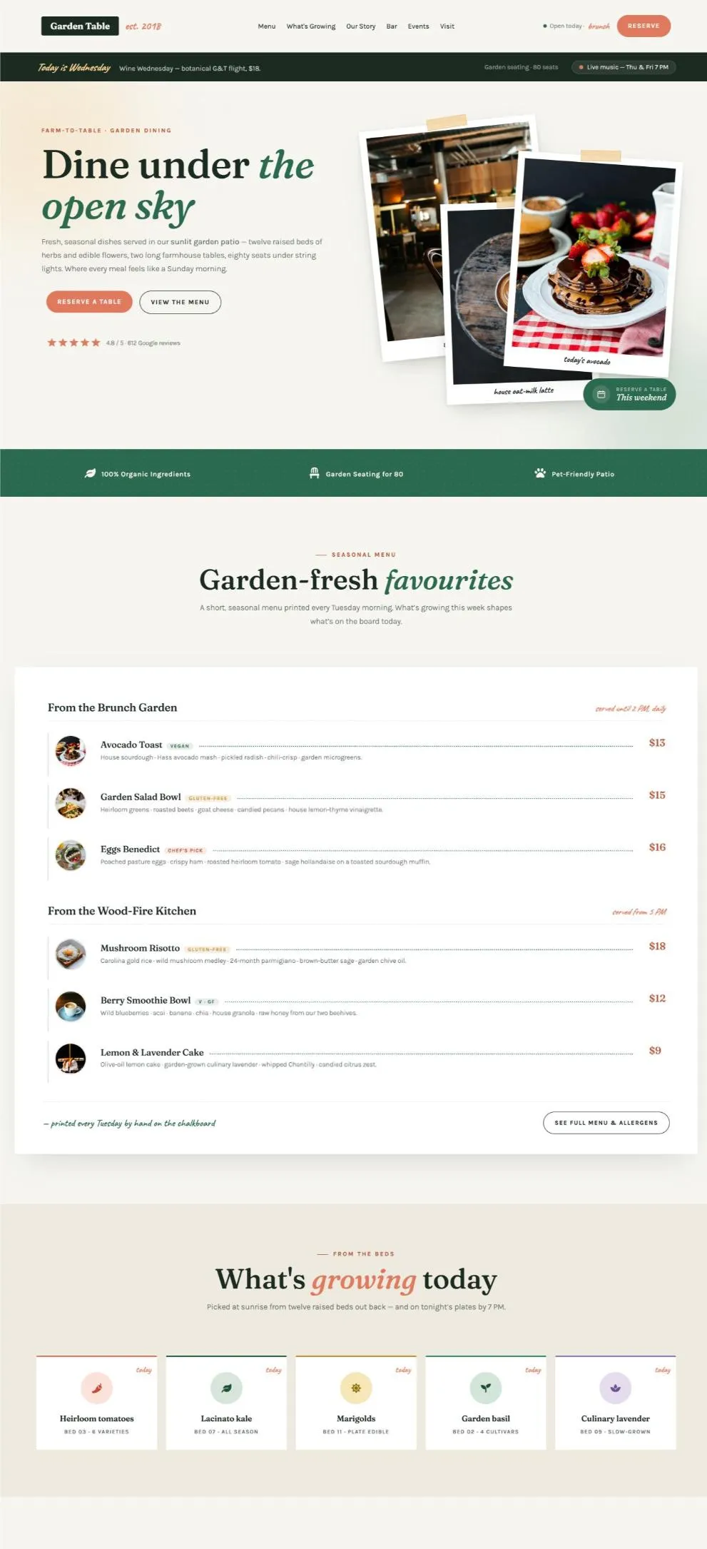 Outdoor Cafe template preview