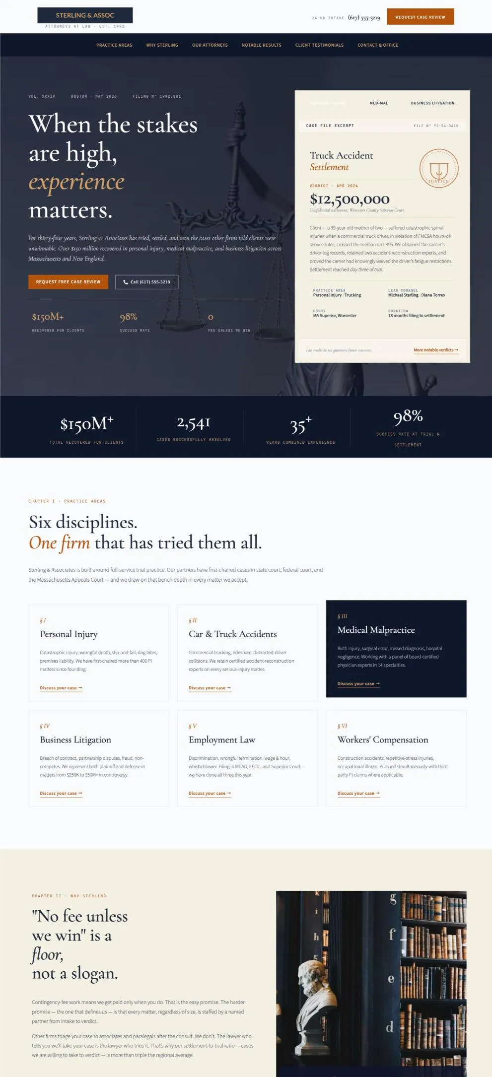 Sterling Associates template preview
