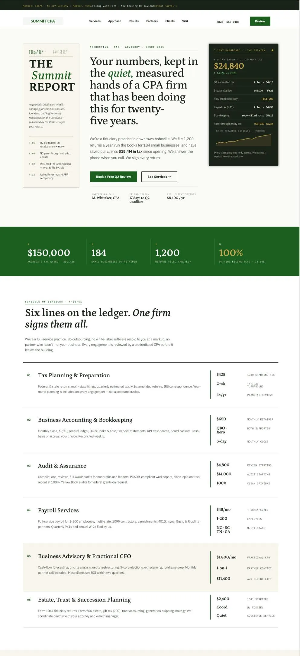 Summit Cpa Group template preview